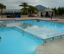 Acrylic Dance Floor Over A Pool